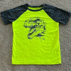 Jumping beans neon green dinosaur shirt. Super soft. Good condition!